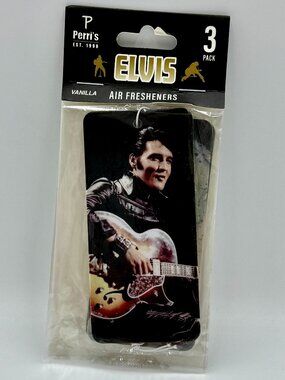 3 Elvis Presley Vanilla Scented Car Air Fresheners